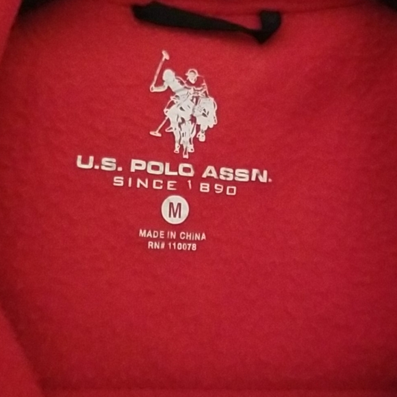 U.S. Polo Assn. | Jackets & Coats | Uspa Fleece Jacket Sz Medium Euc ...
